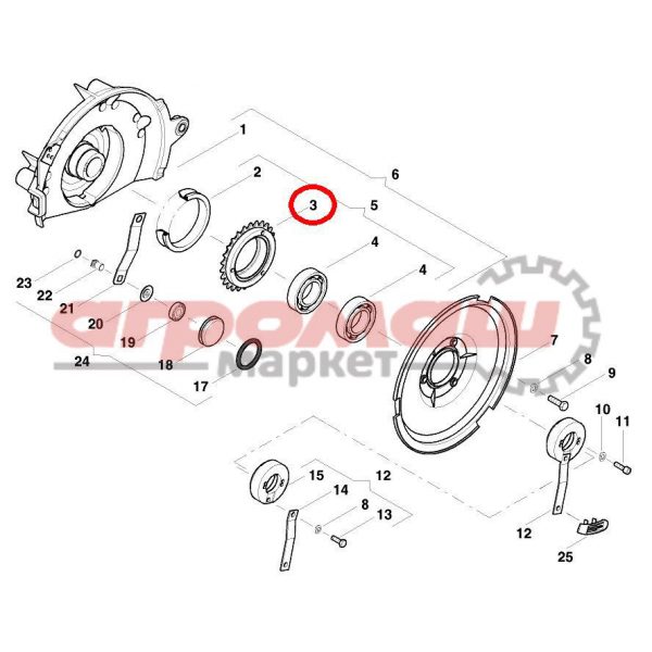 AC819240, зубчатый, венец, купить, запчасти, минск, беларусь, квернеланд, оптима, скп-12, kverneland