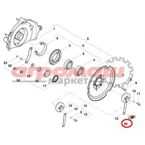 AC819745, чистик, прерыватель, отсекатель, вакуумный, вакуума, купить, запчасти, минск, беларусь, квернеланд, скп-12, берестье, kverneland