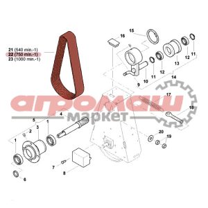 AC690158, ремень, скп, скп-12, оптима, квернеланд, kverneland, купить, минск, запчасти