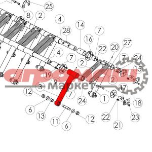 98303573, tume, agri, tume-agri, original, nova, combi, gemini, новакомби, нова, комби, гемини, туме, тумэ, агри, туме-агри, запчасти, запасные, части, беларусь, оригинал, рычаг, задний, стойка, задняя