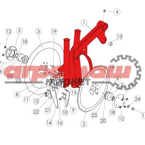 98374971, tume, agri, tume-agri, original, nova, combi, gemini, новакомби, нова, комби, гемини, туме, тумэ, агри, туме-агри, запчасти, запасные, части, беларусь, оригинал, сошник, корпус, труба, задний, кронштейн