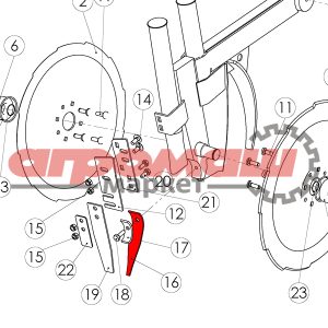 98379204, tume, agri, tume-agri, original, nova, combi, gemini, новакомби, нова, комби, гемини, туме, тумэ, агри, туме-агри, запчасти, запасные, части, беларусь, оригинал, выравниватель, чистик, язычок, пластина