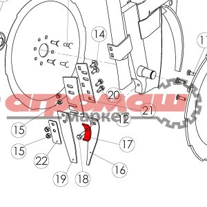 98379374, tume, agri, tume-agri, original, nova, combi, gemini, новакомби, нова, комби, гемини, туме, тумэ, агри, туме-агри, запчасти, запасные, части, беларусь, оригинал, пластина, пластинка, крепление, скоба