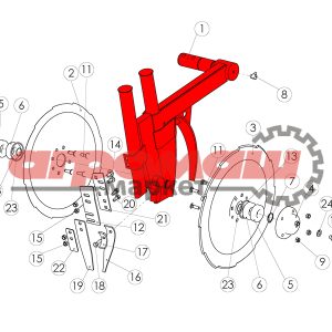 98410071, tume, agri, tume-agri, original, nova, combi, gemini, новакомби, нова, комби, гемини, туме, тумэ, агри, туме-агри, запчасти, запасные, части, беларусь, оригинал, сошник, корпус, труба, передний, кронштейн