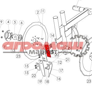 98447774, tume, agri, tume-agri, original, nova, combi, gemini, новакомби, нова, комби, гемини, туме, тумэ, агри, туме-агри, запчасти, запасные, части, беларусь, оригинал, чистик, диска, сошника, пластина, пластинка, скрепер
