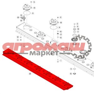 K6808410, kuhn, kun, кун, запчасти, запасные, части, брус, косилочный, беларусь, в сборе