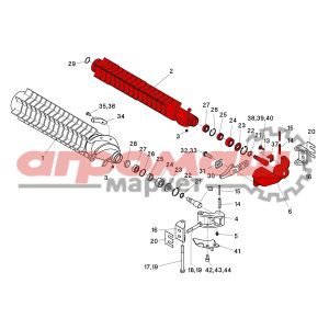 502100, geringhoff, rota, disc, disk, герингхофф, герингоф, геринов, герингофф, рота диск, ротадиск, запчасти, запасные, части, беларусь, валец, малый, в сборе, комплект